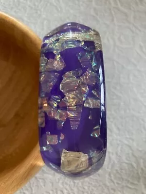 £24.53 • Buy Vintage Wide Lucite Purple Bracelet