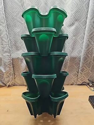 5 Tier Mr. Stacky Vertical Planters Garden Tower Planters Strawberry Herb (Gar) • $33.58