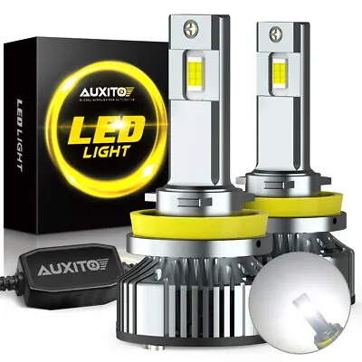 AUXITO H11 LED Headlight Kit Low Beam Bulb Super Bright 6500K HID White 40000LM • $45.99