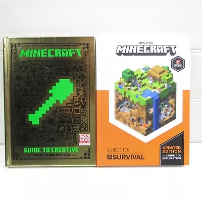 Minecraft Guide To Creative & Guide To Survival - Mojang Studios - Hardcover • $10