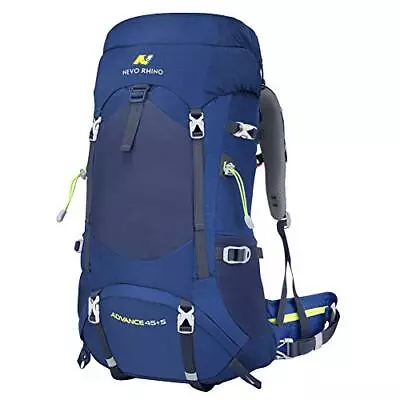  Internal Frame Hiking Backpack 40/50/60/65/80L Mountain Climbing 45+5l Blue • $99.23
