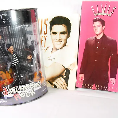 ELVIS PRESLEY Jailhouse Rock Action Figure + From Nashville To Memphis CD + Book • $25