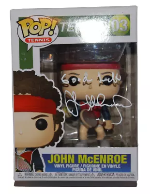 $350 • Buy JOHN MCENROE Signed (TENNIS) Autographed Funko Pop #03 BECKETT BAS BF87178