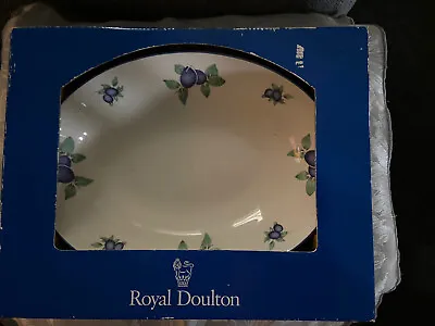 £8 • Buy Royal Doulton Blueberry Open Oval Vegetable Dish. Unused