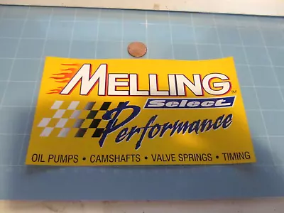 MELLING YELLOW Sticker / Decal RACING ORIGINAL OLD STOCK • $3.98