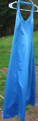 Woman’s Blue Gown By Masquerade; Size:  9/10 • $6.48