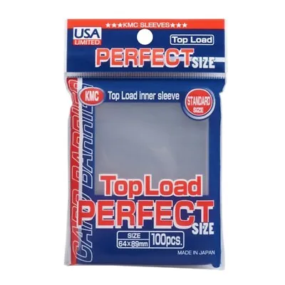 KMC Perfect Fit Sleeves Size Top Load Inner Sleeves 100 Ct - Fits MTG & Pokemon • $7.25