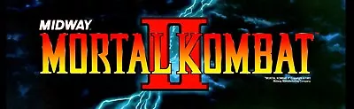 Mortal Kombat II Arcade Marquee 6  X 18  Metal Sign • $19.99