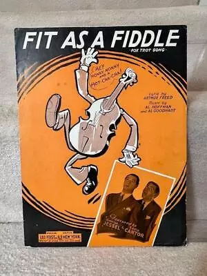 1932 Sheet Music Fit As A Fiddle George Jessel & Eddie Cantor 6 Pages • $5.99