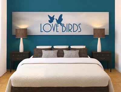 Love Birds Quote Wall Sticker Decal | Loving Wall Art Stickers • £11.99