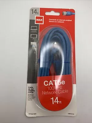 RCA CAT5e Network Cable 100MHz Computer Blue-ray HDTV 14ft Internet New • $7.99