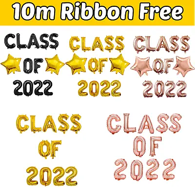 £9.99 • Buy 16  PROM Balloon CLASS OF 2022 Foil Balloons Decoration GRAD Party Decors UK 