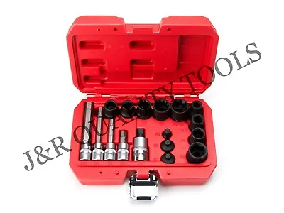 VCT 17pc Master Brake Caliper 5 Point 10 Point Hex & Socket Set W/ Case  • $37.95