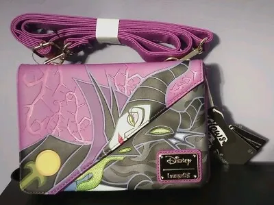 Loungefly Crossbody Maleficent Dragon Split Disney New W/ Tags Glow In The Dark • $74.99