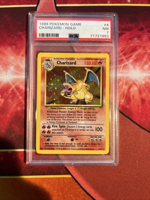 $349.99 • Buy Pokémon 1999 Charizard 4/102 Base Set  Holo  PSA 7 NM
