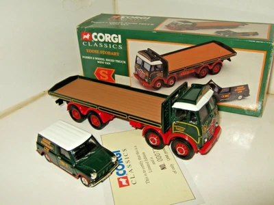 £29.95 • Buy Corgi 31701 Foden 8 Wheel Rigid Flatbed Truck & Mini Van For Eddie Stobart 