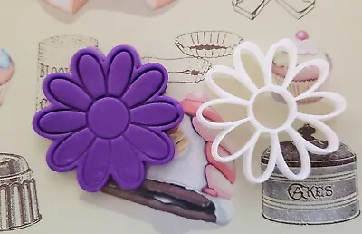 $7.61 • Buy Flower Cookie Cutter And Embosser, Fondant Stamp, 3D Printed
