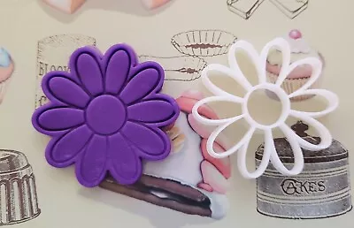 $7.16 • Buy Flower Cookie Cutter And Embosser, Fondant Stamp, 3D Printed