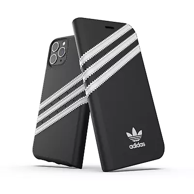 Adidas 3-Stripe Booklet Phone Case IPhone 11 Pro / X / XS Slim Protective - Blac • $59.95