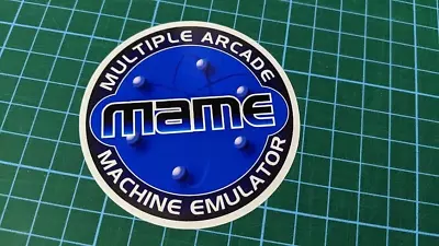 MAME Arcade Emulation Sticker Decal Arcade Machine • £1.99