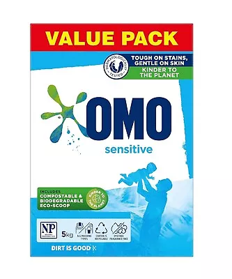 Omo Active Clean Laundry Detergent Washing Powder 5kg 100 Washes • $58