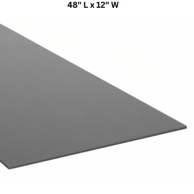 1/16  Thick ABS Plastic Sheet 48  L X 12  W Opaque Black • $21.92