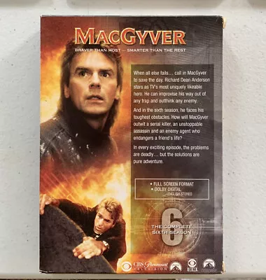 MacGyver: The Complete Sixth Season (DVD 1990) • $7.50