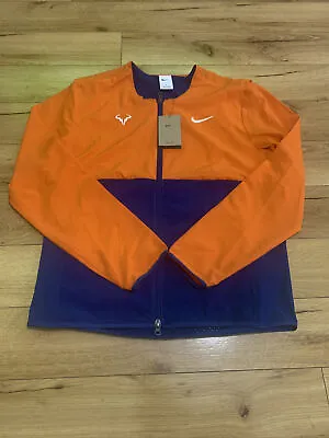 Nike Rafa Rafael Nadal Dri Fit Full Zip Tennis Jacket Men’s Size M CV2713-834 • £54.99