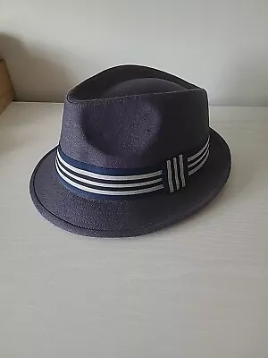 Failsworth  Trilby  Hat Irish Linen In Blue  Medium 💙  • £14.99