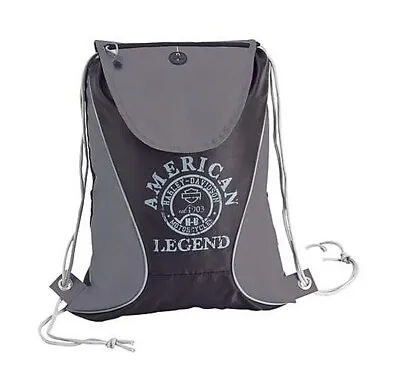 Harley-Davidson Black & Gray American Legend Sling Backpack 99667 SILVER/BLK • $21.86