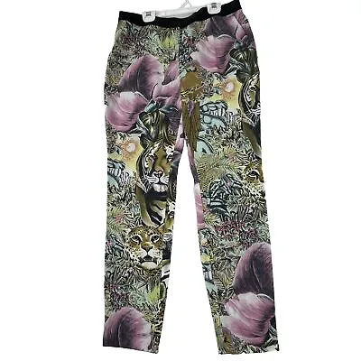 Maison Scotch & Soda Womens Ankle Pants Size 1 Small Tiger Jungle Print • $36.27