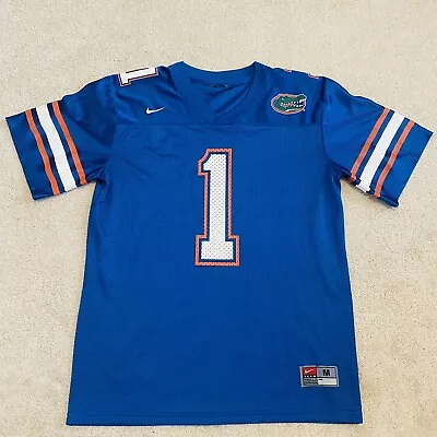 Nike Authentic Florida Gators #1 Blue Football Jersey Youth Kids Size Medium • $19.99