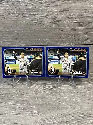 2 - 2024 Topps Series 1 MIGUEL CABRERA Royal Blue Parallel Detroit Tigers #201 • $4.50