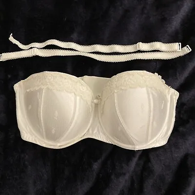 M&S - Multiway Bra - White - 34D - Underwire / Padded • £4