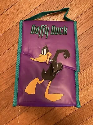 DAFFY DUCK Vintage Thermos Lunch Box Loony Toons 90s Retro Cooler Warner  VTG • $12.95