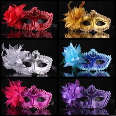 Halloween Glitter Masquerade Mask Stag Hen Party Balls Fancy Dress Mask Filigree • £4.79