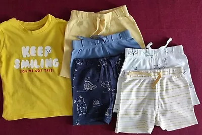 Baby Boy Clothes Bundle 9-12 Months Shorts/ T-Shirt • £1.60