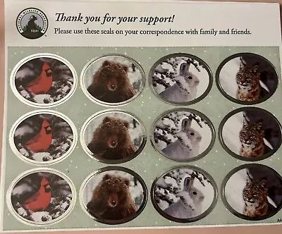 4 VINTAGE STICKER SHEETs NATIONAL WILDLIFE FEDERATION & Boys Town • $2.99