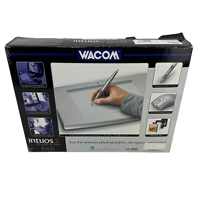Wacom Intuos 2 Platinum 6x8 Professional Pen Graphic Tablet Draw Stylus & Mouse • $109.77