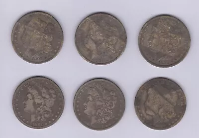 USA 1883/1901O - Lot Of Six Morgan Silver Dollar Coins - Details • $103.50