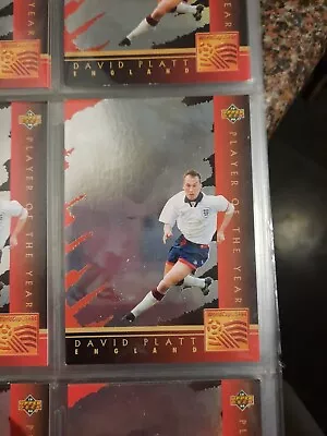 £3 • Buy Upper Deck World Cup USA 1994 Player Of The Year David Platt England Card WC3