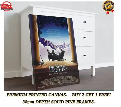 The Princess Bride Classic Movie Large Art CANVAS Print Gift A0 A1 A2 A3 • £33.60