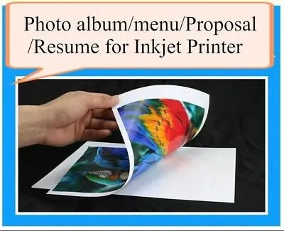 $13 • Buy 50 A4 Inkjet DOUBLE SIDED GLOSSY Photo Paper 120gsm For All Inkjet Printers
