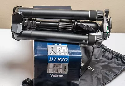 Hiking Tripod - Velbon UT-63D 6-Section Aluminum Tripod With QHD-63D Ball Head • $120