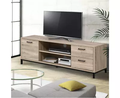$190.99 • Buy TV Cabinet Entertainment Unit Stand With Metal Frame 132CM Oak