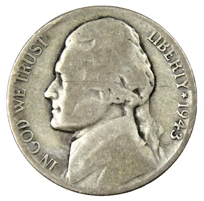 1943-P Silver Jefferson Wartime Nickel “Best Value On EBay” Free Shipping 1943P • $4.99