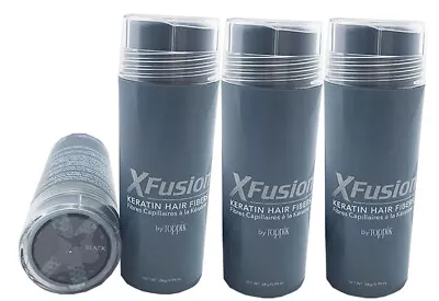 3 Bottles XFusion Keratin Hair Fibers Black 28g/0.98oz • $78.99