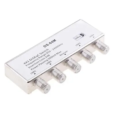 Diseqc Switch Waterproof Satellite Multiswitch 4/1 For TV Receivers • £7.38