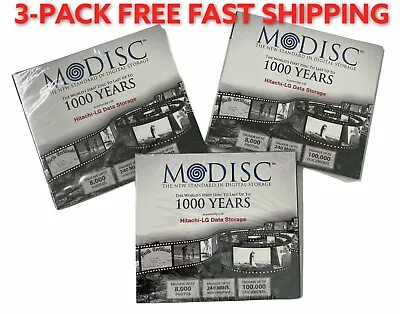 Blank M-disc 4.7 GB DVD Digital Storage Hitachi-Lg Data Last 1000 Years 3-Pack • $24.50