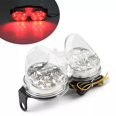 For Yamaha YZF R6 YZF-R6 98-02 Clear Integrated LED Brake Tail Light Turn Signal • $35.94